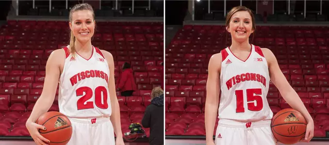 Walk ons Taylor Kuhn and Lexy Richardson