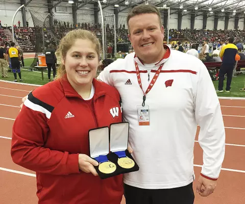 Kelsey Card and Dave Astrauskas - 2016 Big Ten Indoor Championships