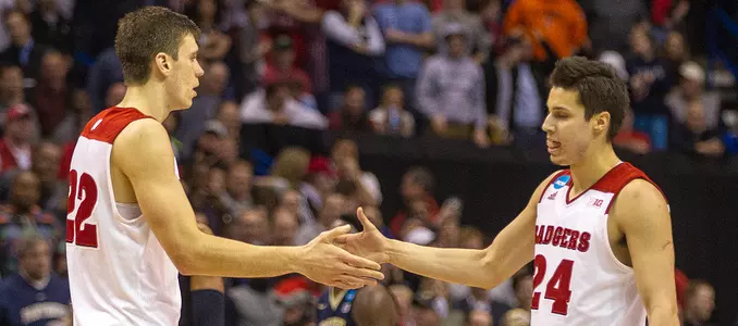 Ethan Happ and Bronson Koenig vs. Pittsburgh - 2016 NCAA Tournament