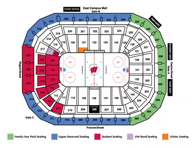 Men's Hockey 2016 Season Ticket Request KC Map