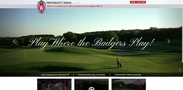 University Ridge website screen shot