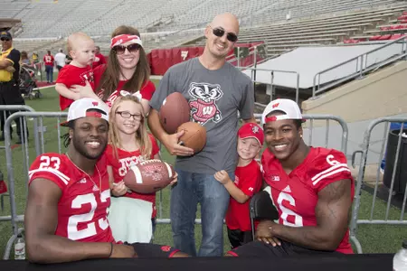 Corey Clement - Dare Ogunbowale - Football Family Fun Day - 2015