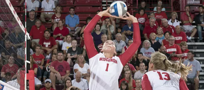 Lauren Carlini sets the ball