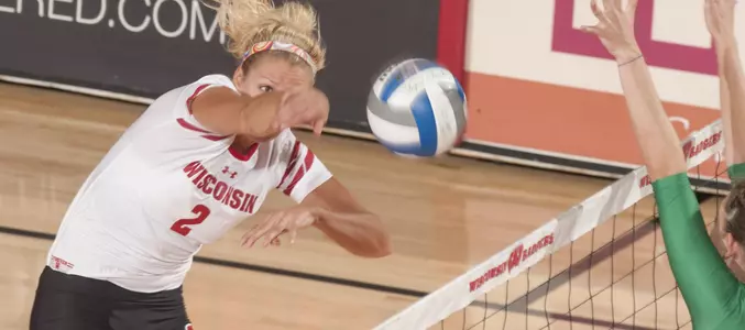 Romana Kriskova goes up for a kill