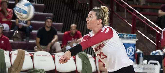 Molly Haggerty passes the ball