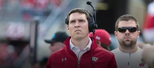 Jim Leonhard on the sideline