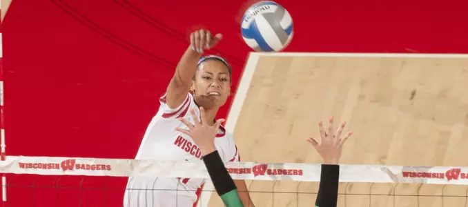 Tionna Williams goes up for a kill