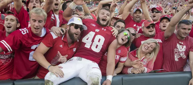 Jack Cichy vs. LSU celebration - 2016