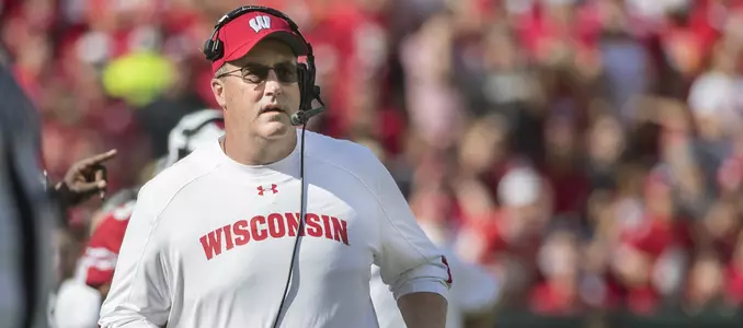 Head coach Paul Chryst vs. LSU - 2016