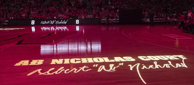 Men's basketball vs. Ohio State 2017 Ab Nicholas Court dedication ceremony