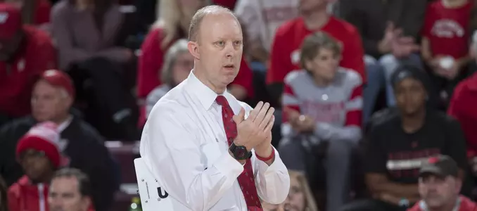 Kelly Sheffield cheers on his team