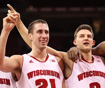 Men's basketball vs. Indiana 2014-2015 Josh Gasser Zak Showalter