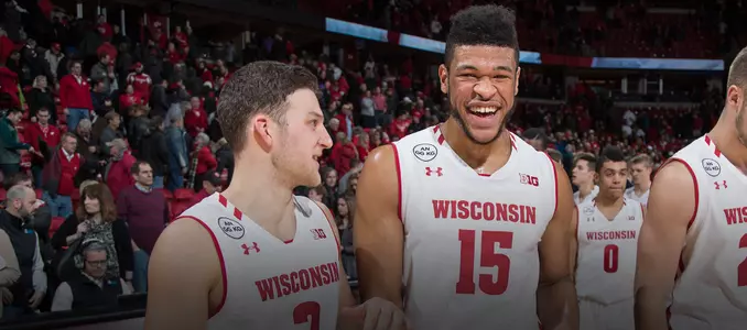 Zak Showalter and Charles Thomas share a laugh after a win vs. Penn State