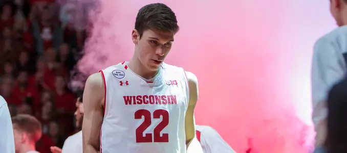 Ethan Happ introduced during starting lineups vs. Penn State