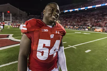 Photo of Chris Orr football vs. Utah State 2017