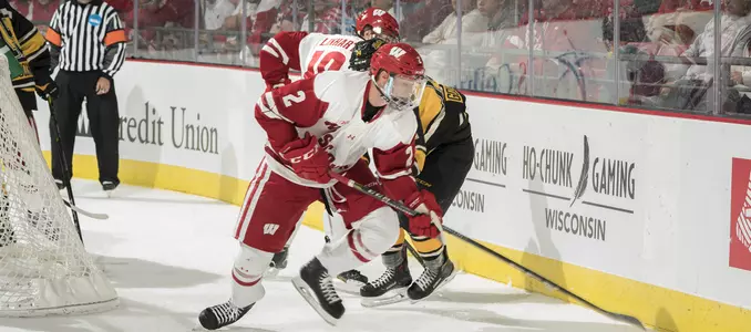Photo of Wyatt Kalynuk men's hockey vs. Michigan Tech 2017