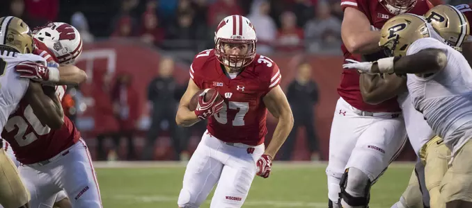 Photo of Garret Groshek football vs. Purdue 2017