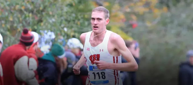 Ollie Hoare at the 2017 Big Ten Cross Country Championships