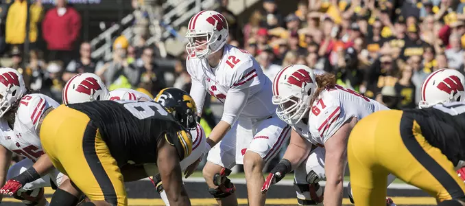Photo of Alex Hornibrook football vs. Iowa 2016