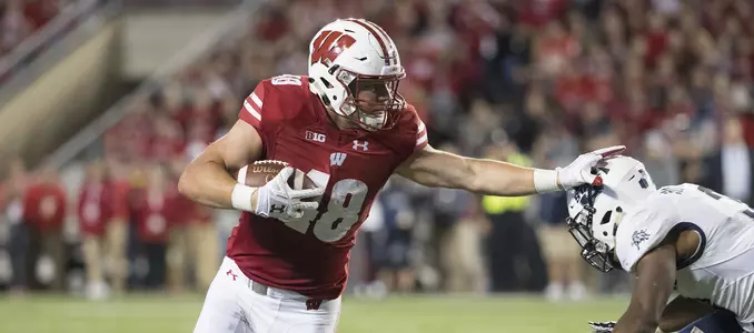 Photo of Troy Fumagalli football vs. Utah State 2017