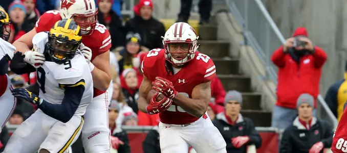 Photo of Jonathan Taylor football vs. Michigan 2017