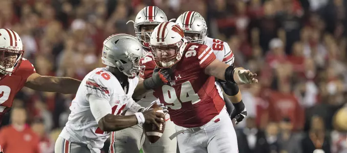 Photo of Conor Sheehy, football vs. Ohio State 2016
