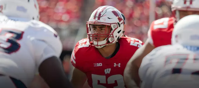 Photo of T.J. Edwards football vs. Florida Atlantic 2017