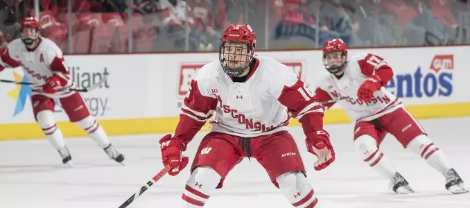 Photo of Tarek Baker men's hockey vs. St. Lawrence 2017