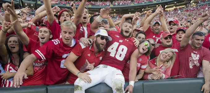 Photo of Jack Cichy football vs. LSU 2016 Lambeau Field