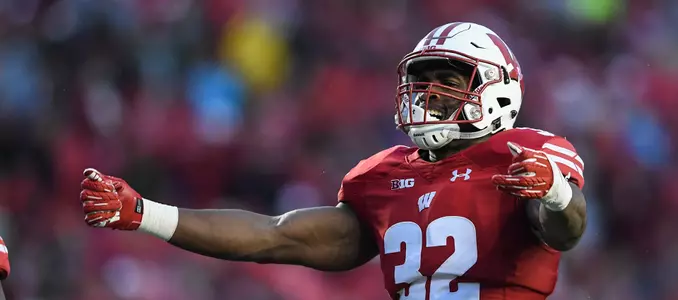 Photo of Leon Jacobs football vs. Purdue 2017