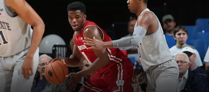 Khalil Iverson posts up against Penn State