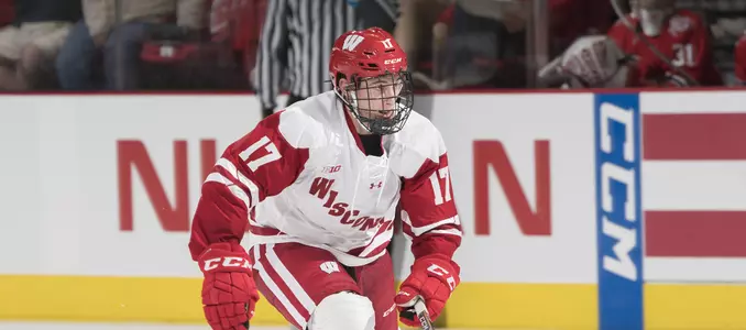 Photo of Will Johnson men's hockey vs. Ohio State 2017