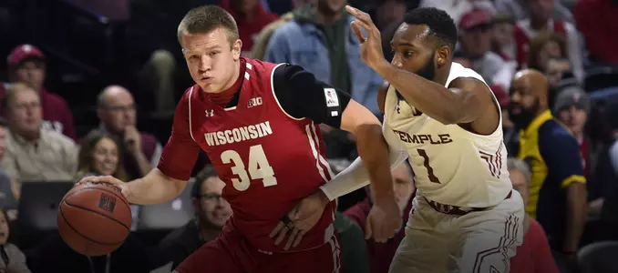 Brad Davison drives the ball against Temple