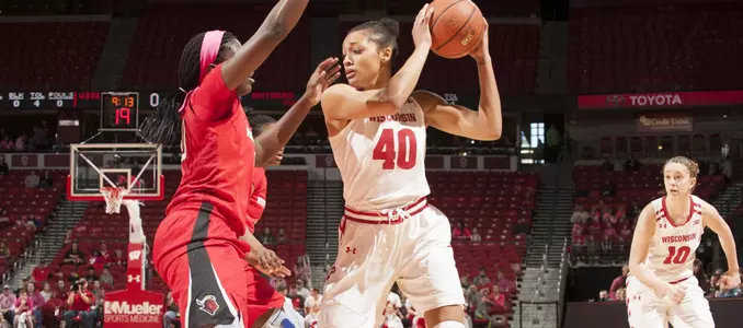 Avyanna Young looks to go around a defender