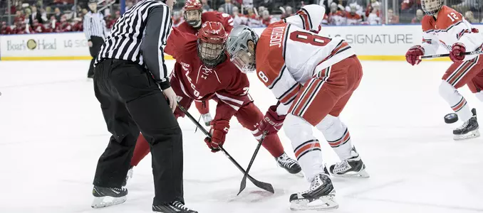 Men's hockey vs. Ohio State 2017 Trent Frederic Madison Square Garden