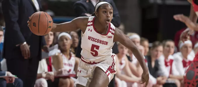 Roichelle Marble brings the ball up the court