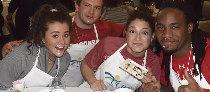 Badgers Give Back UCP Celebrity Gala Michael Maskalunas, D'Cota Dixon, Amber Macdonald, M.E. Dodge