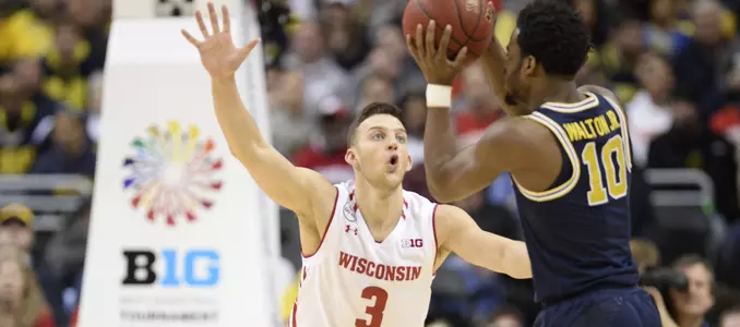 Men's basketball vs. Michigan 2017 Big Ten Tournament Zak Showalter