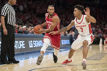 Men's basketball vs. Rutgers 2017 Jordan Hill