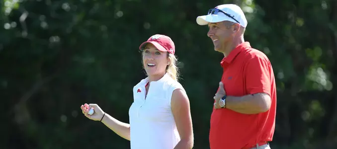 Gabby Curtis and head coach Todd Oerhlein at the East-West