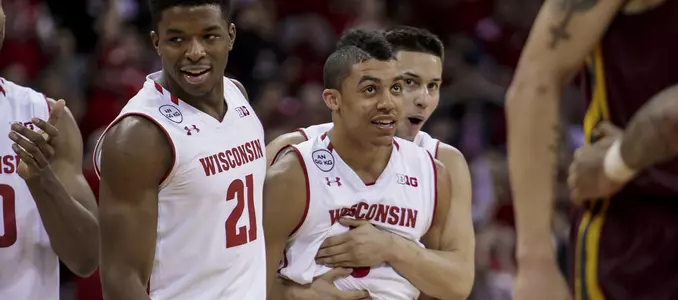Men's basketball vs. Minnesota 2017 Bronson Koenig D'Mitrik Trice Khalil Iverson