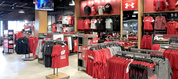 Bucky's Locker Room store at Camp Randall Stadium April 2017