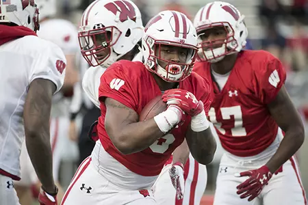 Football spring game 2017 Chris James