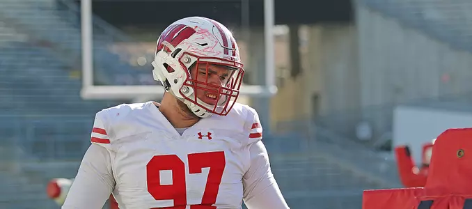 Football spring practice 2017 Isaiahh Loudermilk