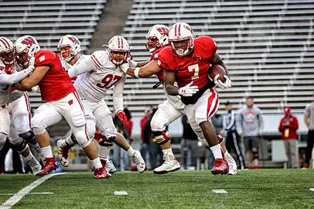 Football spring game 2017 Bradrick Shaw