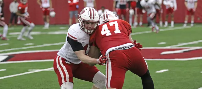 Football 2017 spring practice Grady Griffin