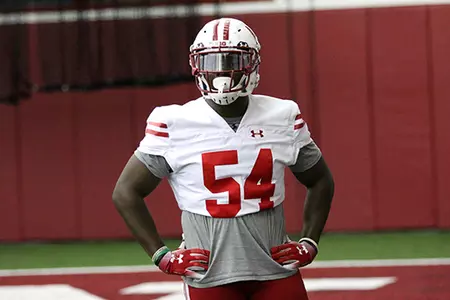 Football 2017 spring practice Chris Orr
