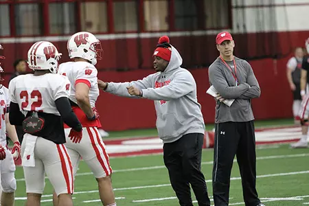 Football 2017 spring practice Chris Orr