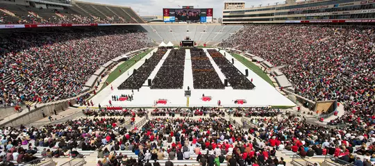 UW Commencement ceremony at Camp Randall Stadium graduation