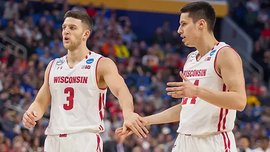 Men's basketball vs. Virginia Tech NCAA 2017 Zak Showalter, Bronson Koenig